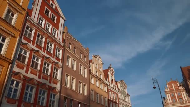 Historische Architektur Polen — Stockvideo