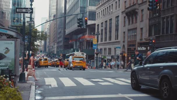 Tráfico Por Carretera Ciudad Nueva York — Vídeos de Stock