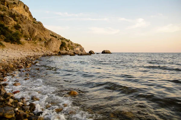 Kırım Karadeniz kıyılarının güzel manzara — Stok fotoğraf