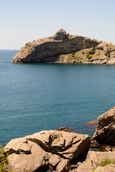 Bella vista della costa del Mar Nero di Crimea — Foto Stock