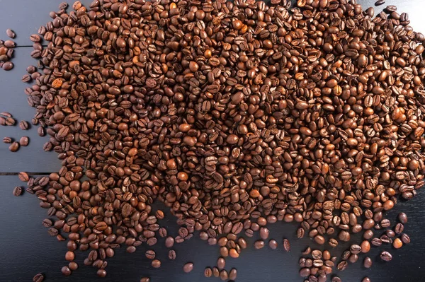 Gabona Kávé Sötét Háttér — Stock Fotó