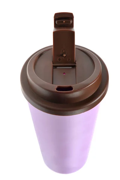 Thermo Coffee Mug Isolated White Background — Stock Photo, Image