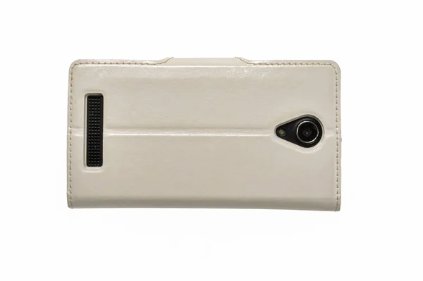 白い背景で隔離の携帯電話ケース — ストック写真