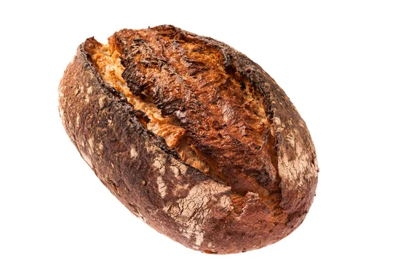 Grain bread on white — Stock Photo, Image