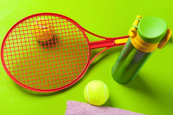 Set de tennis avec thermos — Photo