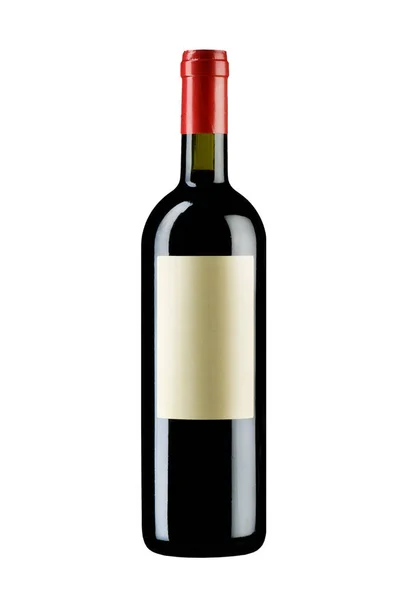 Bottle of wine on white background — Stock Photo, Image
