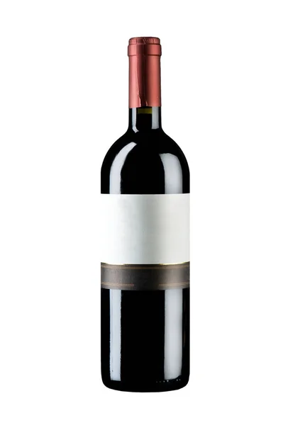 Bottiglia di vino isolata — Foto Stock
