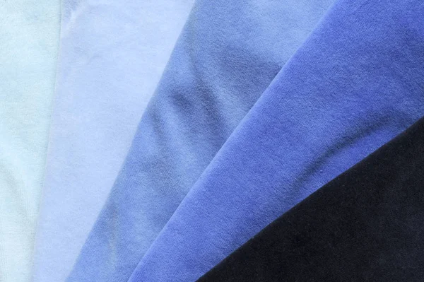 Odstín modré pletené velur — Stock fotografie