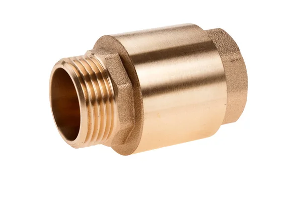 Brass check valve — Stock Photo, Image