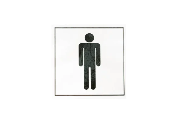 Toilet indicating sign man — Stock Photo, Image