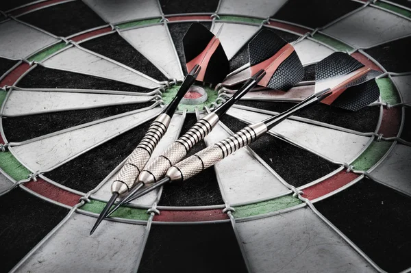 Darts target with arrows — Stock Photo, Image