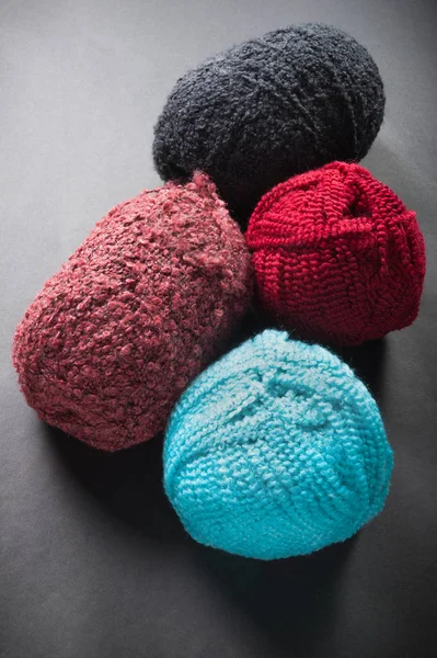 Different color wool balls — Stock Photo, Image