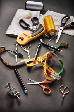 dikiş iplikleri ile desenler