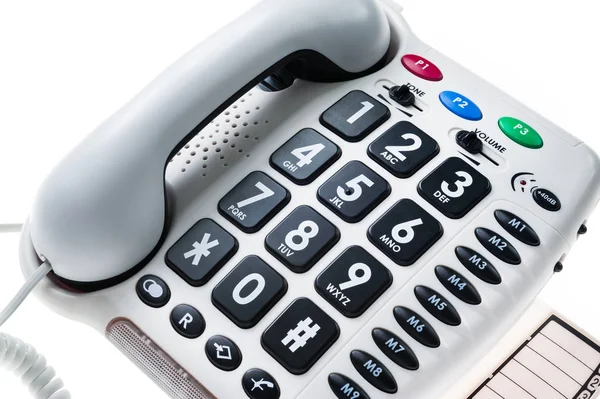 Stacionární telefon pro seniory — Stock fotografie