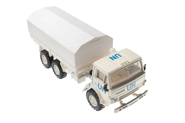 Brinquedo com un caminhão simbólico — Fotografia de Stock