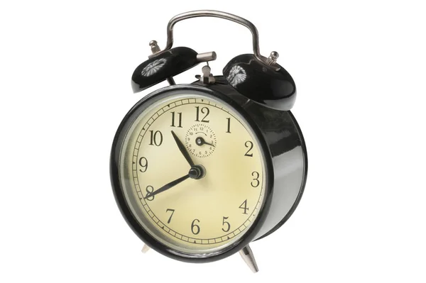 Desk clock with bell  isolated — Stock Photo, Image