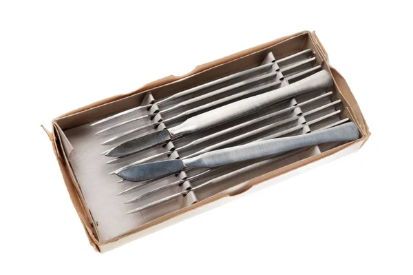 Set of medical scalpels — Stock Photo, Image