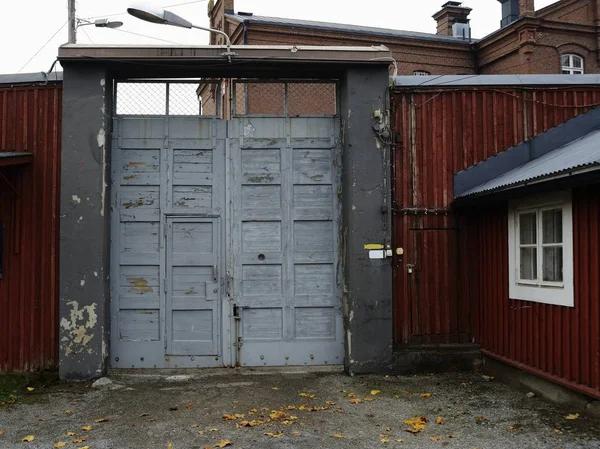 Oude Gevangenis Poorten Horloge Kamer Gesloten — Stockfoto