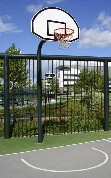 Basketball Basket Playground City — Stock Photo, Image