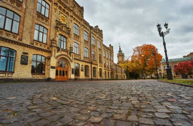 Kiev, Ukrayna - 14 Ekim, 2017: Ana Ulusal Teknik Üniversitesi, Ukrayna Igor Sikorsky Kiev Politeknik Enstitüsü, Ukrayna bina.