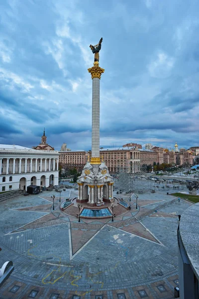 Vista Maydan Nezalezhnosti Praça Independência Capital Ucrânia Kiev — Fotografia de Stock