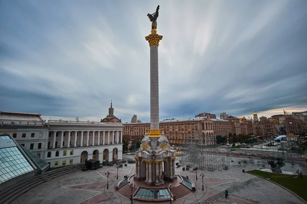 Vista Maydan Nezalezhnosti Praça Independência Capital Ucrânia Kiev — Fotografia de Stock