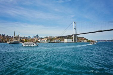 Ortakoy camisi ve Boğaz köprüsü, İstanbul, Türkiye