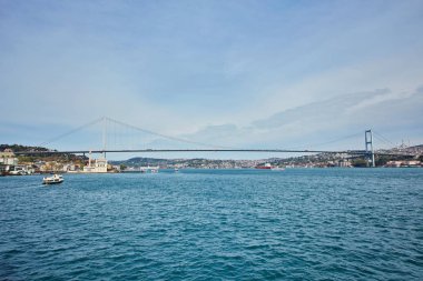 Avrupa ve Asya bağlarken Boğaziçi Köprüsü