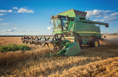 Mısır gevreği alan kırpma alanını birleştirmek hasat