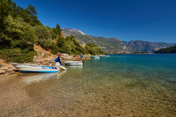 Dead Sea Oludeniz Situated Turkey South West Coast Pristine White — стоковое фото