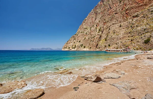 Summer Butterfly Valley Sea Beach View Cruise Boat Oludeniz Turquie — Photo