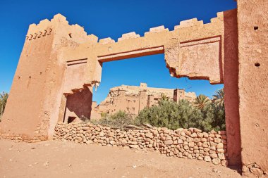 Town of Ait Ben Haddou near Ouarzazate in Morocco. clipart