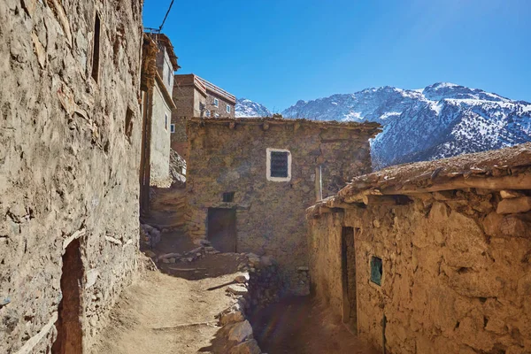 Amplio Paisaje Pueblo Valle Dades Marruecos África — Foto de Stock