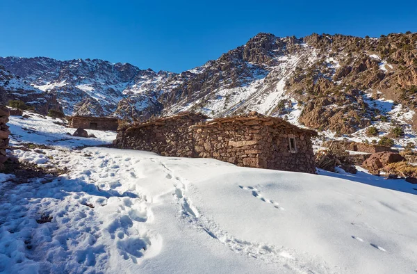 Village Imlil High Atlas Mountains Toubkal National Park Marocco — Stock Photo, Image