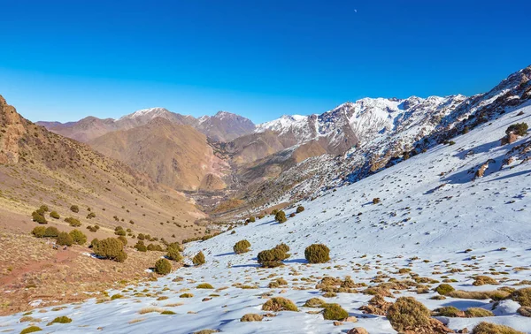 Πεζοπορία Στα Βουνά Της High Atlas Μαρόκο Εθνικό Πάρκο Του — Φωτογραφία Αρχείου