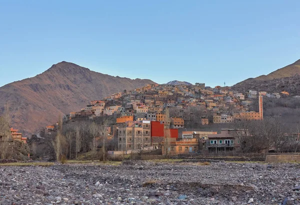 Amplio Paisaje Pueblo Valle Dades Marruecos África — Foto de Stock