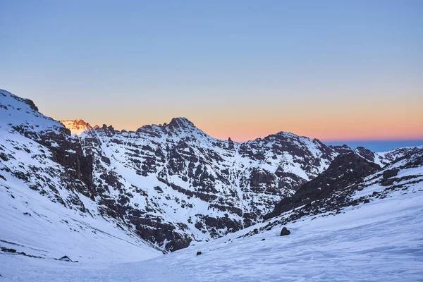 Prachtige Zonsopgang Hoge Bergen Van Atlas Marokko — Stockfoto