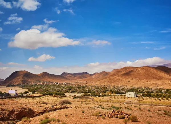 Cidades Marroquinas Localizadas Área Montanhosa Rural Marrocos — Fotografia de Stock