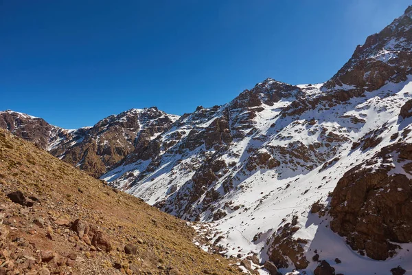 Πόλη Του Γύρω Εθνικό Πάρκο Του Toubkal Μαρόκο — Φωτογραφία Αρχείου