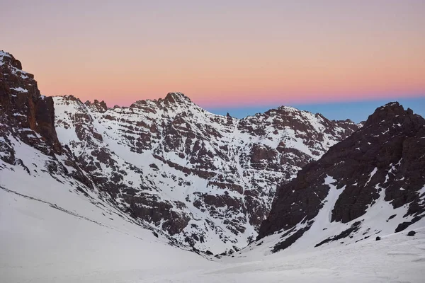 Passo Montagna Nelle Montagne Dell Atlante Colore Rosso Marocco — Foto Stock