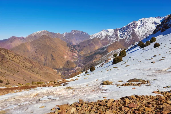 Village Imlil High Atlas Mountains Toubkal National Park Marocco — Stock Photo, Image