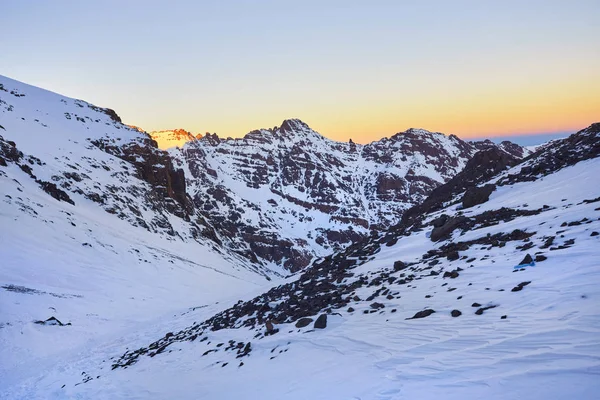 Yüksek Atlas Dağlarında Fas Güzel Gündoğumu — Stok fotoğraf