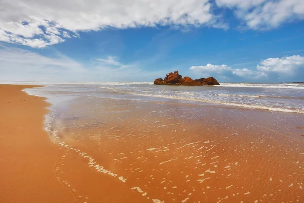 Hermoso Paisaje Del Océano Atlántico Algún Lugar Entre Agadir Essaouira —  Fotos de Stock
