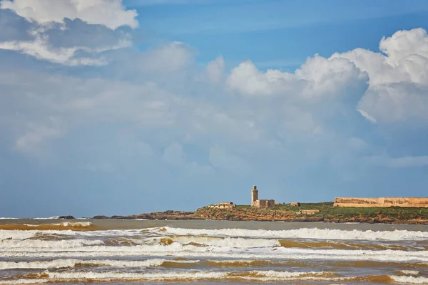 Prachtig Strand Aan Atlantische Oceaan Essaouira Marokko — Stockfoto