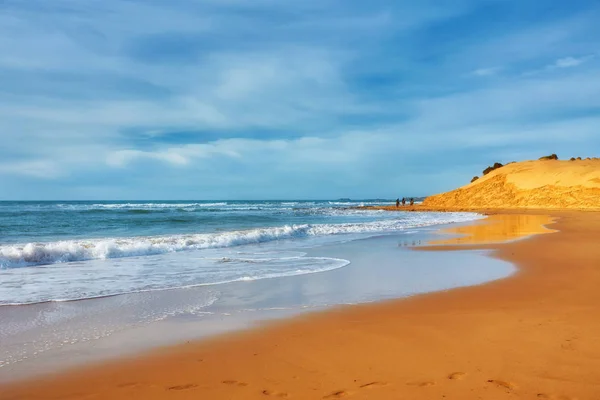 Przepiękne Plaży Nad Oceanem Atlantyckim Essaouira Maroko — Zdjęcie stockowe