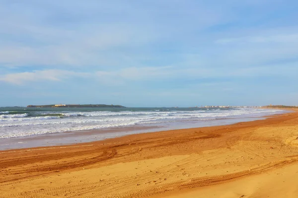 Hermoso Paisaje Del Océano Atlántico Algún Lugar Entre Agadir Essaouira — Foto de Stock