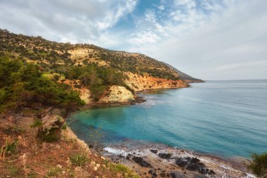 Afrodit banyo Polis, Kıbrıs için çevre Beach