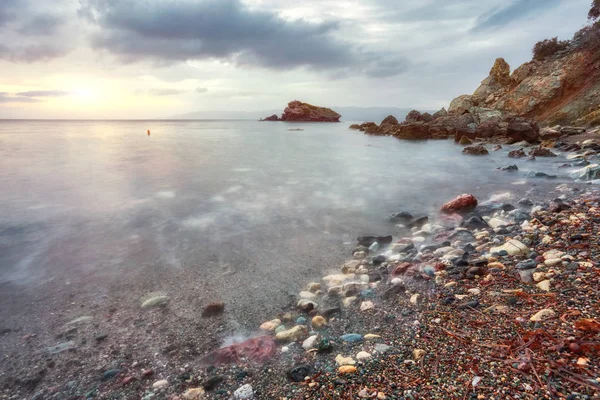 Afrodit Banyo Polis Kıbrıs Için Çevre Beach — Stok fotoğraf