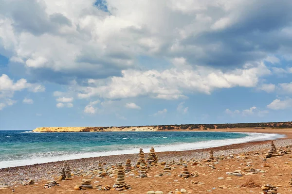 Cipro Costa Del Mediterraneo Spiaggia Lara Nel Distretto Paphos — Foto Stock