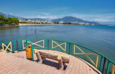 Quay Finike, Antalya ili iskele boyunca. Türkiye
